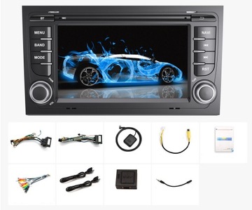 Автомагнитола 2 DIN ANDROID AUDI A4 B6 B7 RS4 2000-2008 32 ГБ