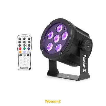 Reflektor Ultrafiolet SlimPar30 6x 2W IRC