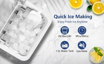 ВЫСОКОЭФФЕКТИВНАЯ ПОРТАТИВНАЯ МАШИНА ДЛЯ КУБИКОВ ЛЬДА