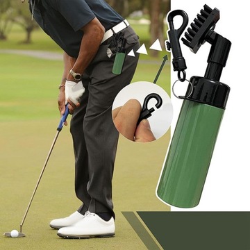 Зеленая щетка для чистки клюшек Golf Club Groove
