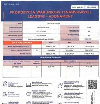 Opel 2025 Opel Frontera GS Hybrid 1.2 Turbo 145KM eDCT6 1.2 Hybryda 136KM, zdjęcie 18