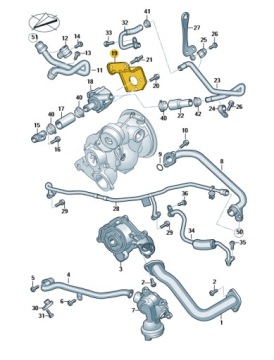 ДЕРЖАТЕЛЬ НАСОСА ОХЛАЖДАЮЩЕЙ ЖИДКОСТИ