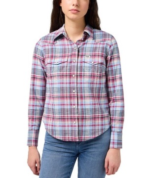 Koszula Wrangler WESTERN SHIRT 112350328 Violet Quartz S