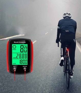 Велосипедный компьютерный термометр, ночной режим, СПИДОМЕТР LCD PRO