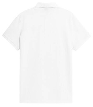 Koszulka Polo 4F M130 T-shirt z kołnierzykiem biały 3XL
