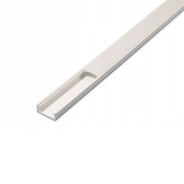 PROFIL DO LED PCV 16x7 BIAŁY 1 METR Z KLOSZEM