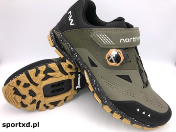 BUTY ROWEROWE NORTHWAVE SPIDER PLUS 3 - FOREST - Rozmiar 45