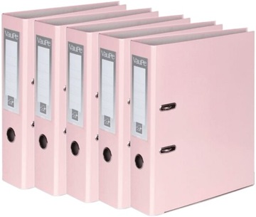 Segregator VauPe A4 50mm z dźwignią pastelowy różowy x 5 sztuk