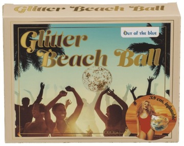 Надувной пляжный мяч для морского бассейна Water Garden GLITTER 35 см v. 