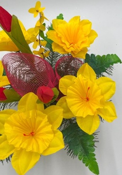 STROIK Wielkanocny NA CMENTARZ grób KOMPOZYCJA