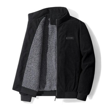 Men 2023 Winter Windproof Fleece Thick Warm Jacket