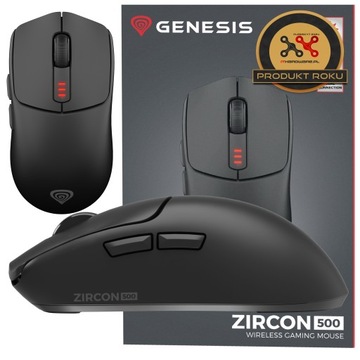 Myszka Gamingowa Bezprzewodowa Genesis ZIRCON 500 Bluetooth 10000 DPI Black