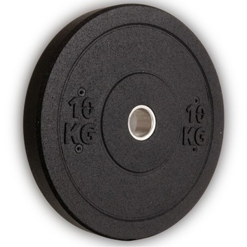 OBCIĄŻENIE OLIMPIJSKIE GUMOWE 10KG BUMPER TALERZ KRĄŻEK 51MM DUŻE SZTANGI