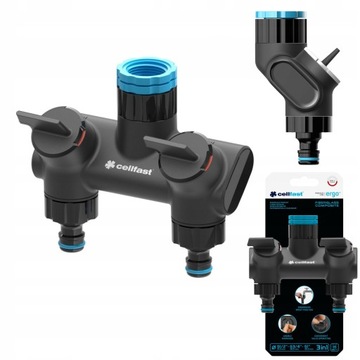 РАСПРЕДЕЛИТЕЛЬ CELLFAST GARDEN ДВОЙНОЙ FAP 2 ВЫХОДА ERGO 53-220 ПОЛЬСКИЙ