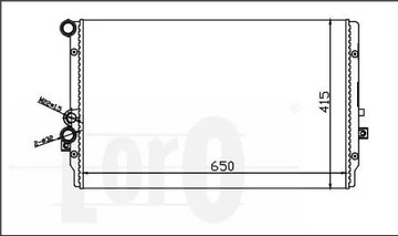 ABAKUS 053-017-0011 CHLADIČ SYSTÉM CHLAZENÍ MOTORU