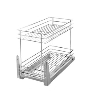 KOSZ CARGO 2 PÓŁKI DO SZAFKi 40CM PEŁNY WYSUW