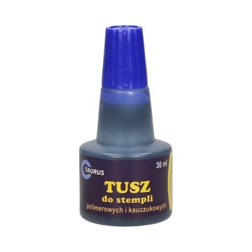 Tusz do pieczątek Taurus 30ML niebieski