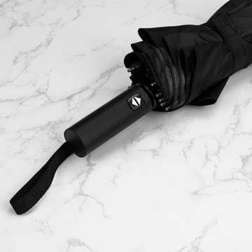 ЗОНТ 116 СМ, АВТОМАТИЧЕСКИ СКЛАДЫВАЮЩИЙСЯ ДО 33 СМ, ЧЕРНЫЙ, НА 2 ЧЕЛОВЕКА, ДЛЯ СУМКИ