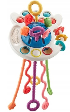 PULL STRING TOY PRZECIĄGANIE SZNURKI SENSORYKA EDU