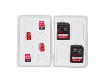 Etui pudełeczko na karty SD micro SD 12 kart CNC