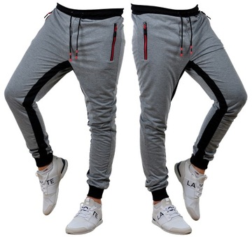 K357 r. XXL MĘSKIE SPODNIE DRESOWE JOGGERY