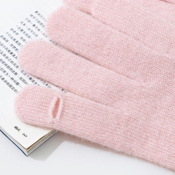 Перчатки с открытыми пальцами Однотонные трикотажные перчатки