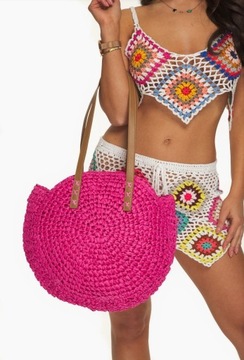 СУМКА, СОЛОМНАЯ СУМКА, ПЛЯЖНЫЙ ШОПЕР, ЭКО СОЛОМА