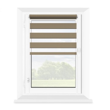 ROLETA NOC DZIEŃ 71X140CM WYMIAR LATTE