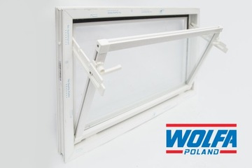 OKNO VEKA PCV PIWNICZNE GARAŻOWE INWENTARSKIE WOLFA 100x60 BIAŁE