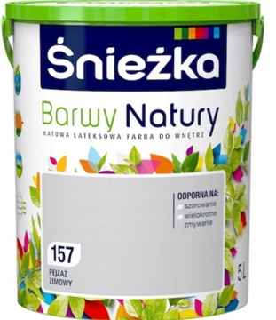 Farba Śnieżka Barwy Natury Lateksowa Farba 157 pejzaż zimowy 5 L