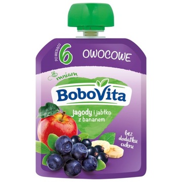 BV.JAGODY JABŁKA BANAN 80G