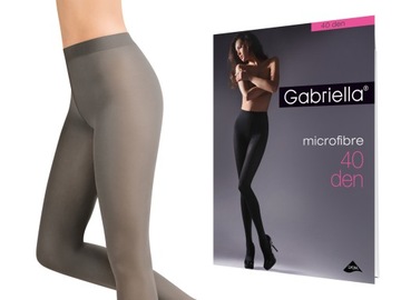 Rajstopy Gabriella Microfibre 40 den SMOKY 5
