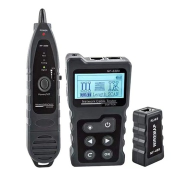 WIELOFUNKCYJNY TESTER KABLI SIECIOWYCH LCD NF-8209