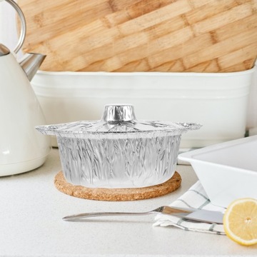 Контейнеры из алюминиевой фольги, идеальные для гриля и запекания, 5 шт.