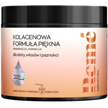 Reme Kolagenowa formuła piękna pomarańcza 30 porcji włosy skóra paznokcie