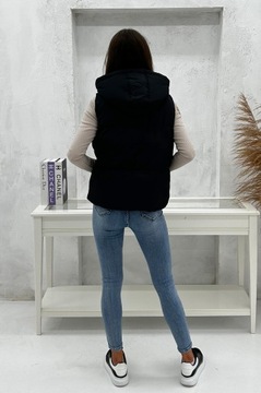 DZ3151 r L ЖЕНСКИЙ УТЕПЛЕННЫЙ ЖИЛЕТ С МАКСИМАЛЬНЫМИ РУКАВАМИ