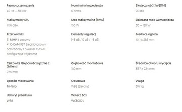 Głośnik Monitor Audio W280-IDC +BackBox Hide-Audio