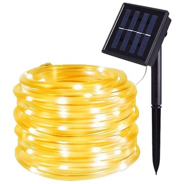 5 M 50 Led Liniowe Lampki Solarne Ogrodowe Żarówka