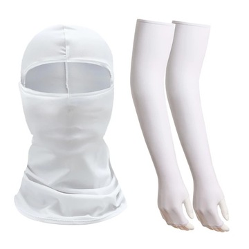 Outdoor Sun Protection Cycling Set Balaclava And Fingerless Sleeves