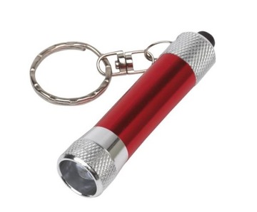 Brelok z latarką LED FLARE czerwony 56-0407855