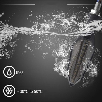 СВЕТОДИОДНЫЙ СИГНАЛ ПОВОРОТА ДЛЯ МОТОЦИКЛА QUADA ОРГАНИЗАЦИЯ ОРАНЖЕВЫЙ 12 СВЕТОДИОДОВ 2 ШТ.