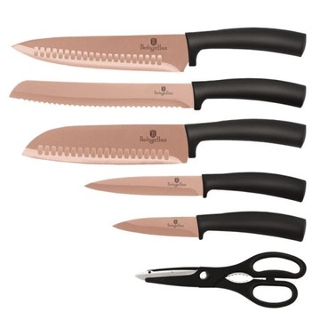 НАБОР НОЖЕЙ 7 шт. BERLINGER ROSEGOLD BH-2401