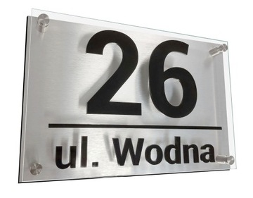 NUMER DOMU Tabliczka Adresowa na DOM Aluminium 3D