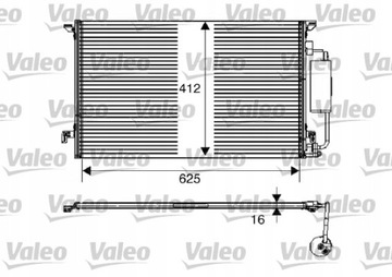 CHLADIČ KONDENZÁTOR KLIMATIZACE VALEO 817712