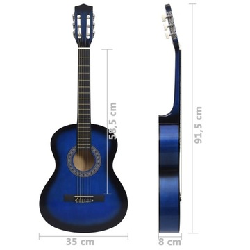 Gitara akustyczna klasyczna dla początkujących i dzieci 3/4
