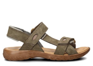 NAGABA 168 OLIVE VELOUR - ЖЕНСКИЕ САНДАЛИИ - РАЗМЕР 37