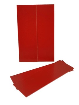 G10 - arkusz 1 mm, 25x30 cm - czerwone