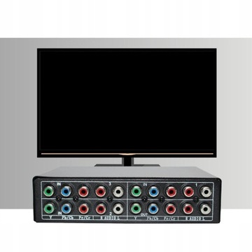 3 in 1 Out Component AV Video Switch Box,