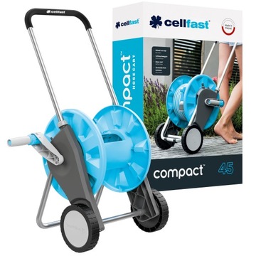 ТЕЛЕЖКА CELLFAST, БАРАБАН, КАТУШКА, ПОДСТАВКА ДЛЯ КОМПАКТНОГО САДОВОГО ШЛАНГА 1/2