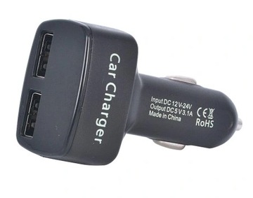 Зарядное устройство для вольтметра, 2xUSB 3,1А, термометр 4 в 1